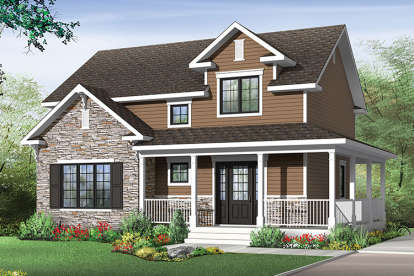 Country House Plan #034-01106 Elevation Photo