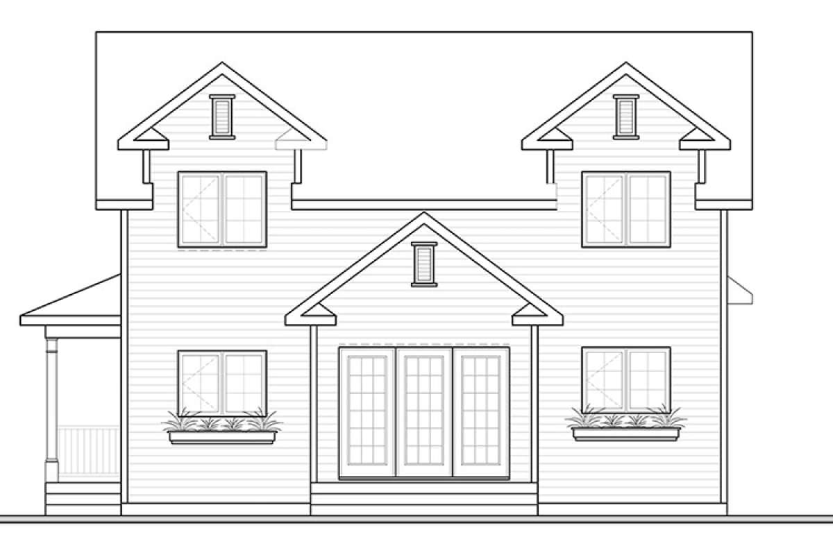 Country House Plan #034-01106 Elevation Photo