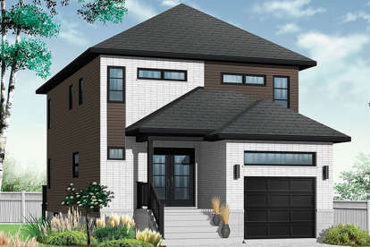 3 Bed, 2 Bath, 1679 Square Foot House Plan - #034-01110
