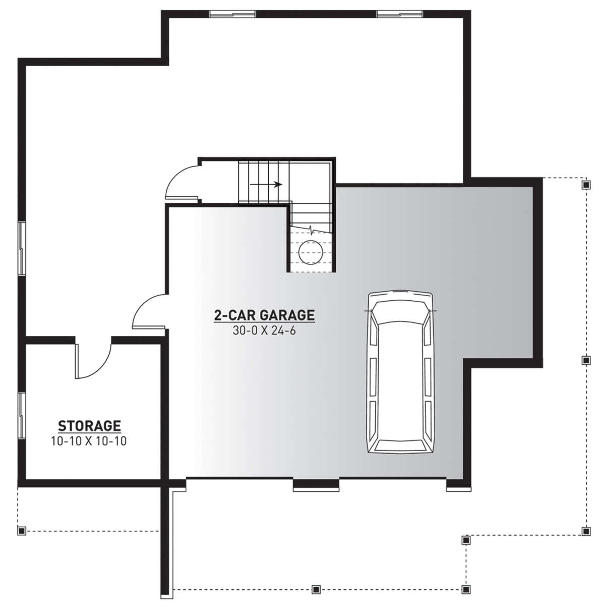 Basement for House Plan #034-01112