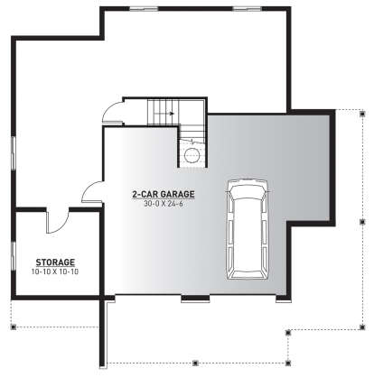 Basement for House Plan #034-01112