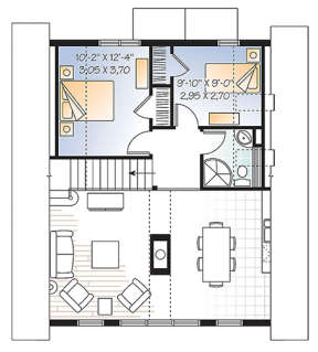 Upper for House Plan #034-01114