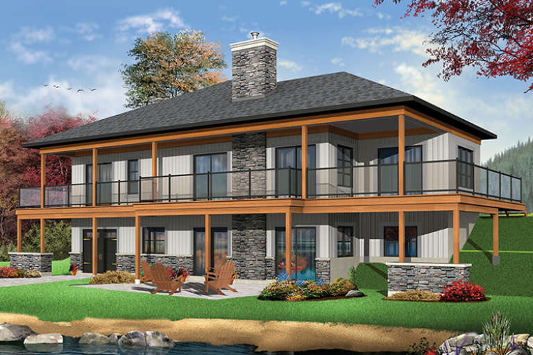 Modern House Plan #034-01115 Elevation Photo