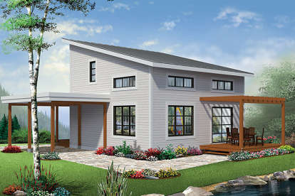 Contemporary House Plan #034-01116 Elevation Photo