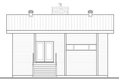 Contemporary House Plan #034-01117 Elevation Photo