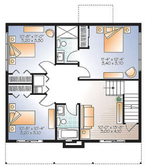 Basement for House Plan #034-01117