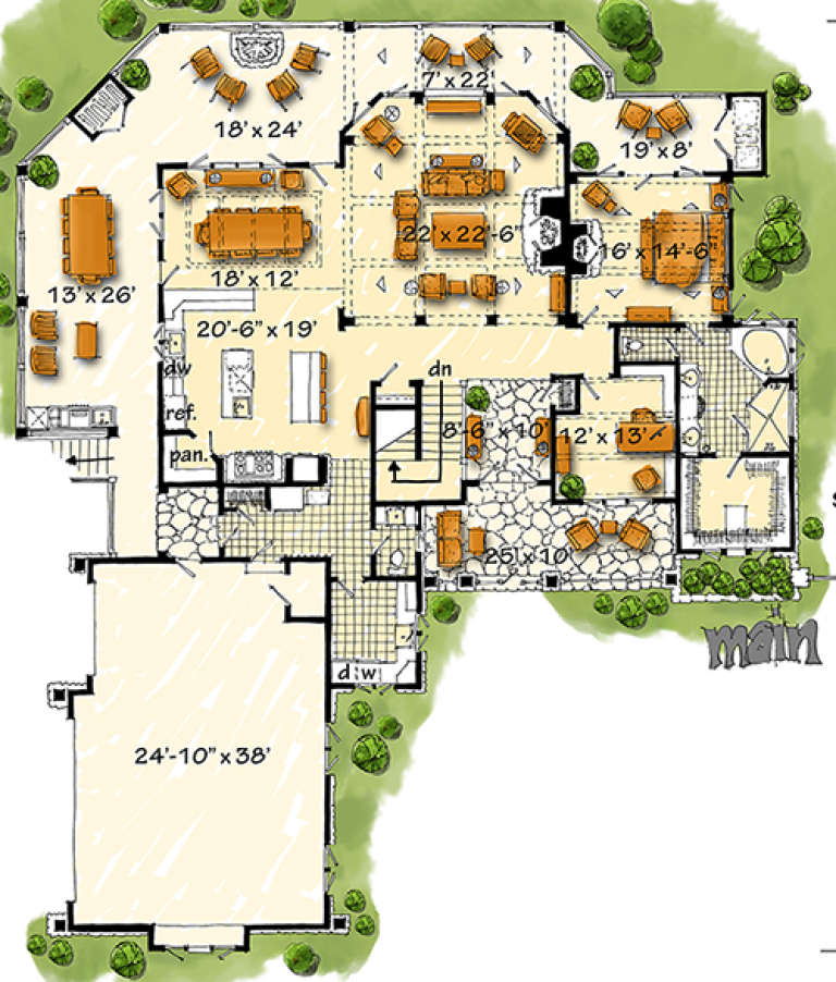 House Plan House Plan #17773 Drawing 1