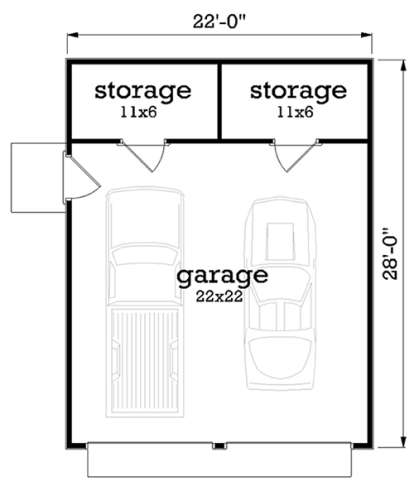 Optional Garage for House Plan #048-00252