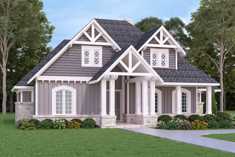 Southern House Plan #048-00253 Elevation Photo