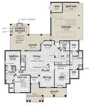Main Floor  for House Plan #048-00253