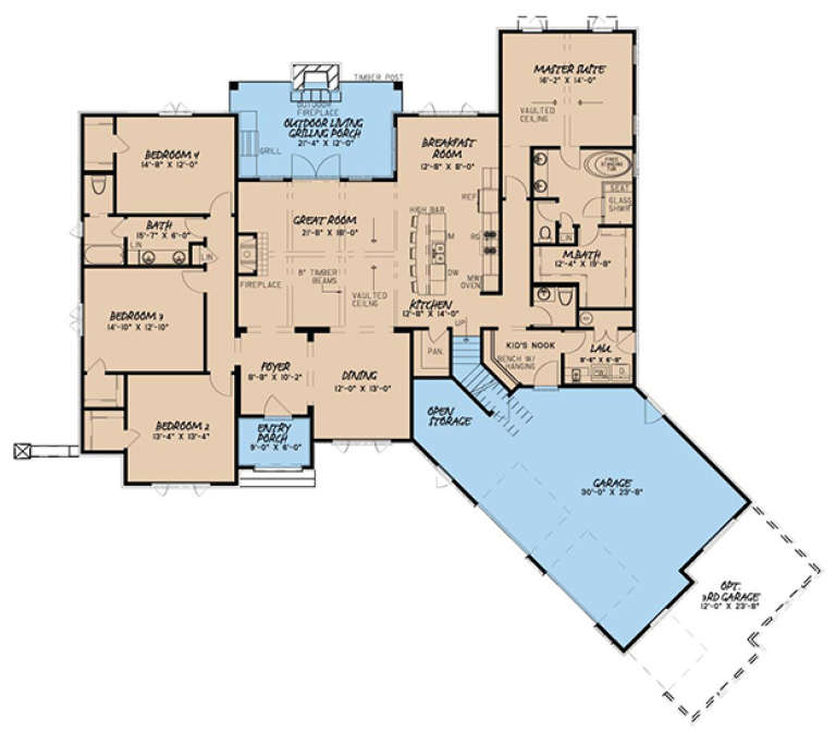House Plan House Plan #17778 Drawing 1