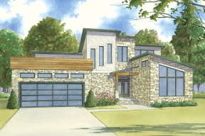 Modern House Plan #8318-00023 Elevation Photo