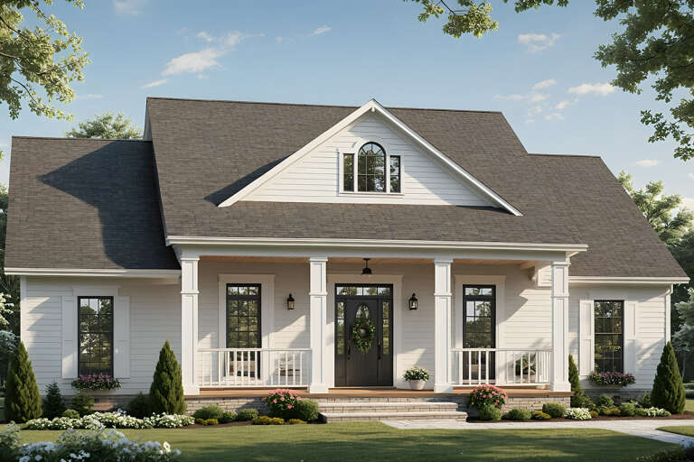 House Plan House Plan #17785 Angled Front Elevation