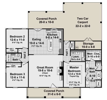 Main Floor for House Plan #348-00258