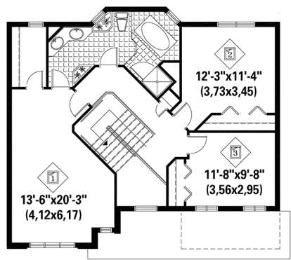 Upper for House Plan #6146-00209