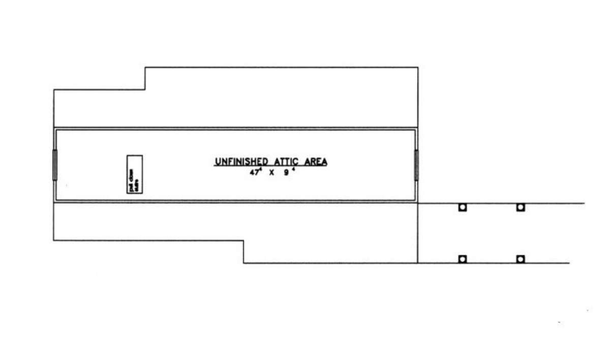 Attic/Bonus Floor for House Plan #039-00414