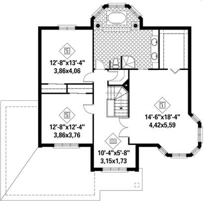 Upper for House Plan #6146-00210