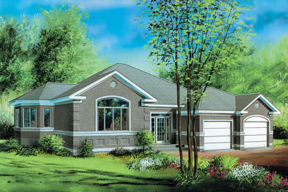 European House Plan #6146-00212 Elevation Photo