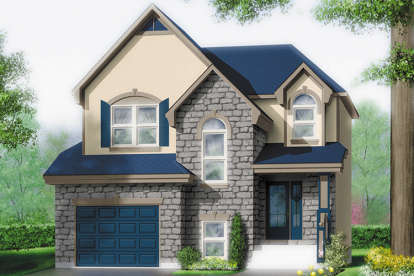 European House Plan #6146-00217 Elevation Photo