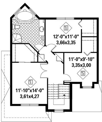 Upper for House Plan #6146-00217