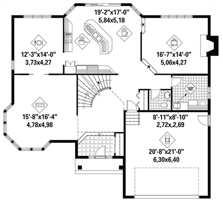 House Plan House Plan #17800 Drawing 1
