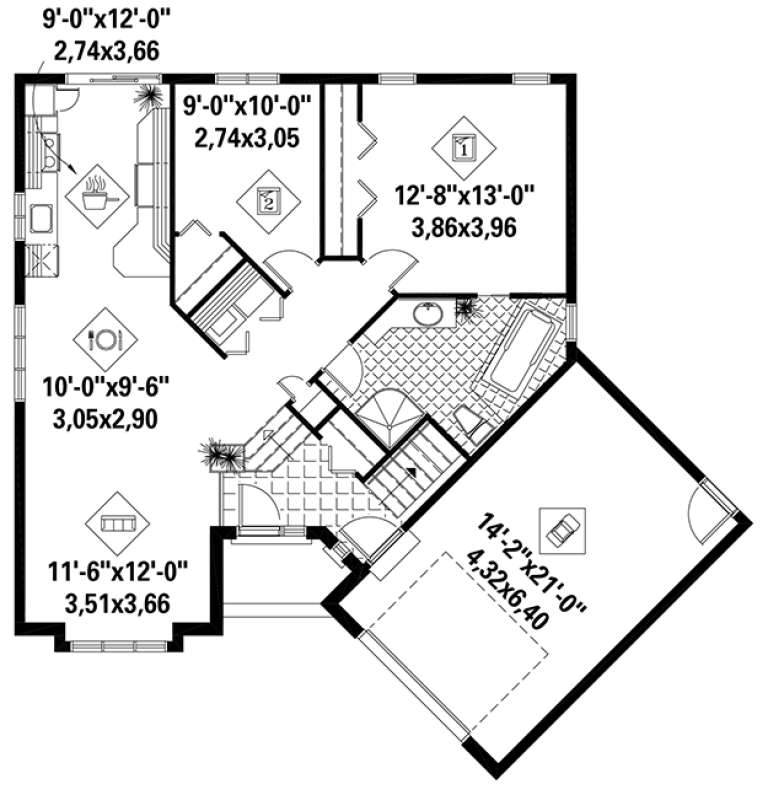 House Plan House Plan #17801 Drawing 1