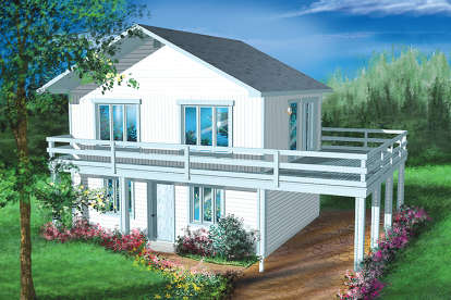 Cottage House Plan #6146-00222 Elevation Photo