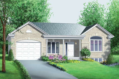 3 Bed, 1 Bath, 1113 Square Foot House Plan - #6146-00223