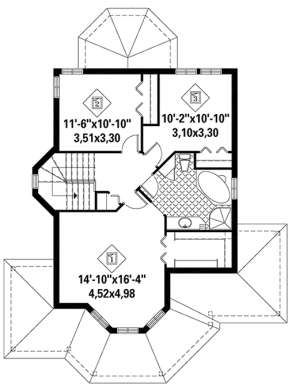 Upper for House Plan #6146-00224