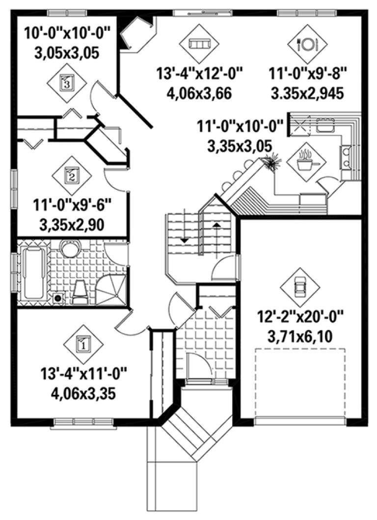 House Plan House Plan #17807 Drawing 1