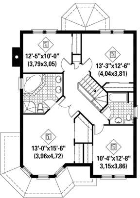 Upper for House Plan #6146-00228