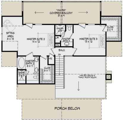 Second Floor for House Plan #940-00001