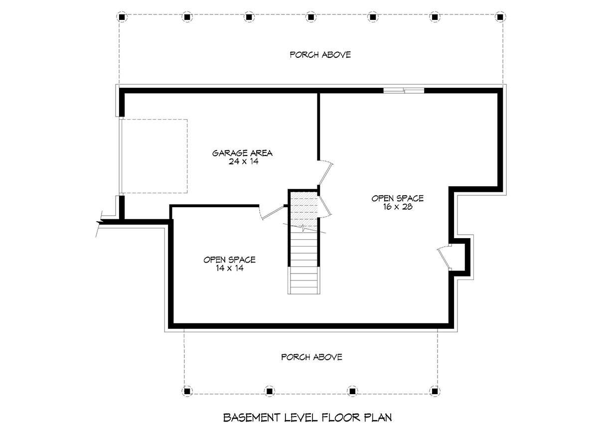 Basement Level for House Plan #940-00001