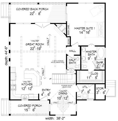 Main Floor for House Plan #940-00002