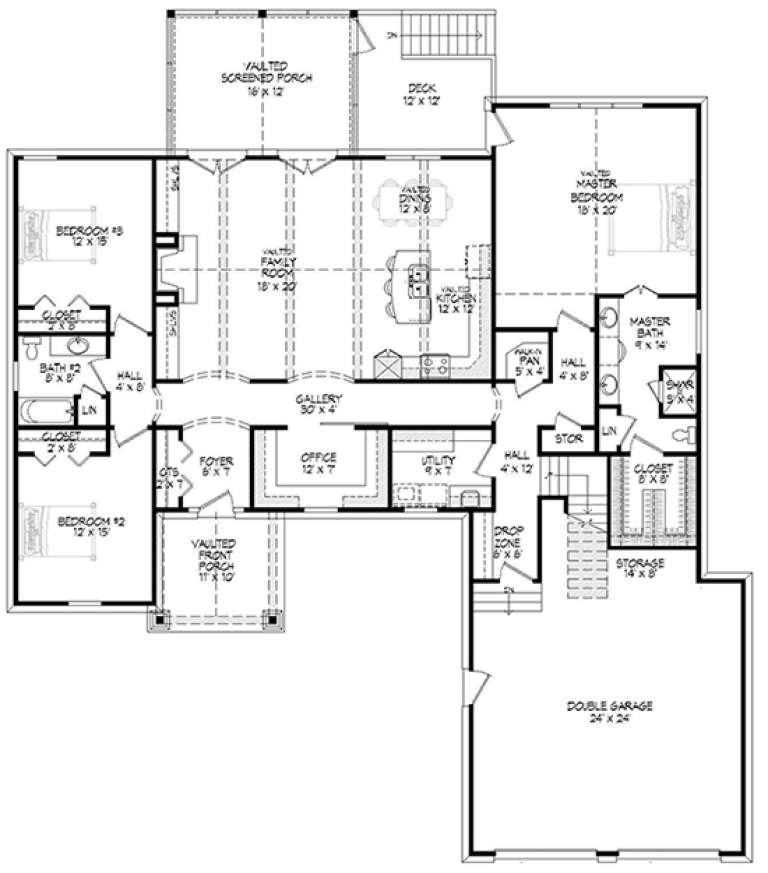 House Plan House Plan #17815 Drawing 1