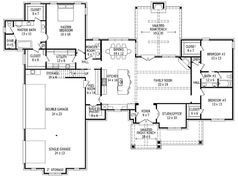 House Plan House Plan #17817 Drawing 1