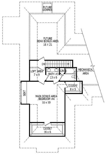 Upper for House Plan #940-00008