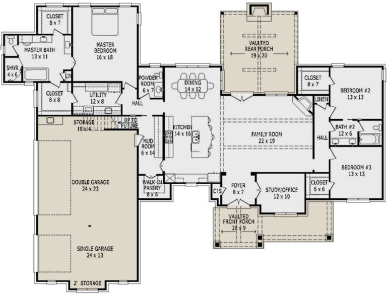House Plan House Plan #17818 Drawing 1