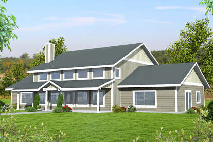 2 Bed, 3 Bath, 3620 Square Foot House Plan - #039-00634