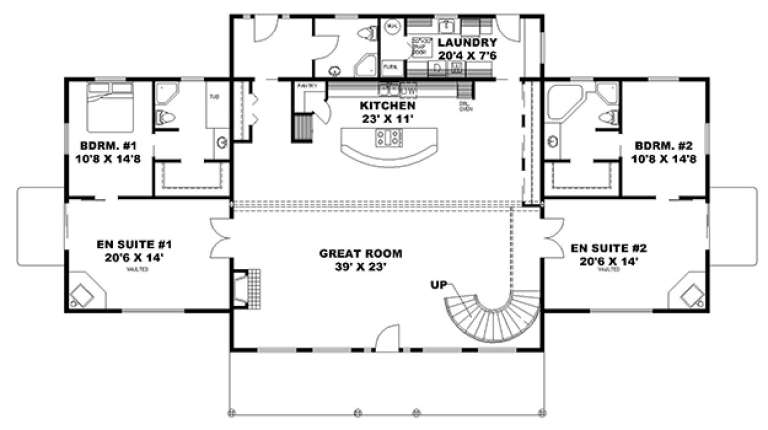 House Plan House Plan #17820 Drawing 1