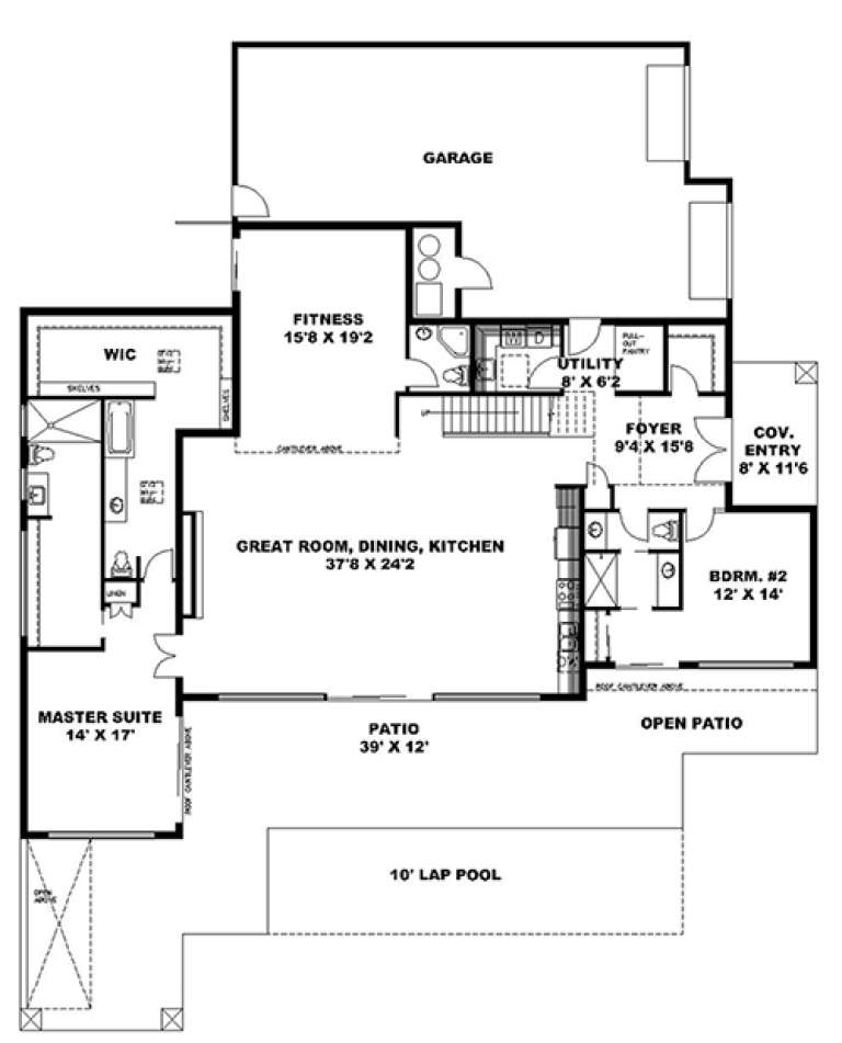 House Plan House Plan #17821 Drawing 1