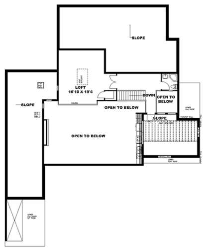 Upper for House Plan #039-00635