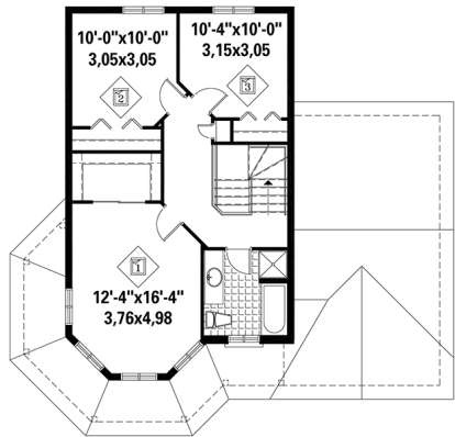 Upper for House Plan #6146-00230