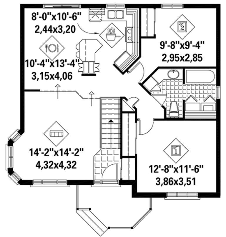 House Plan House Plan #17824 Drawing 1