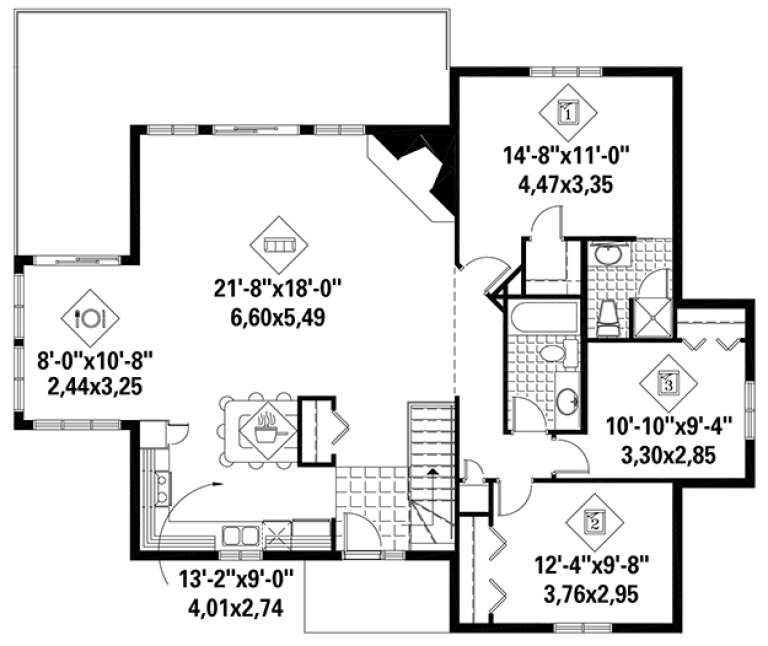 House Plan House Plan #17825 Drawing 1
