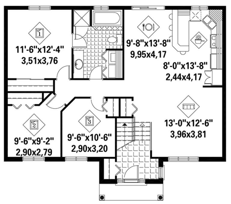 House Plan House Plan #17828 Drawing 1