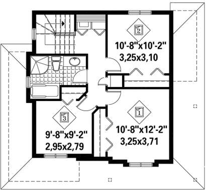 Upper for House Plan #6146-00239