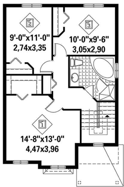 Upper for House Plan #6146-00240