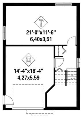 Basement for House Plan #6146-00240