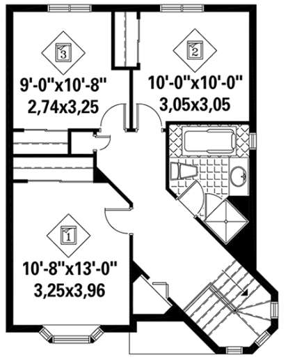 Upper for House Plan #6146-00241